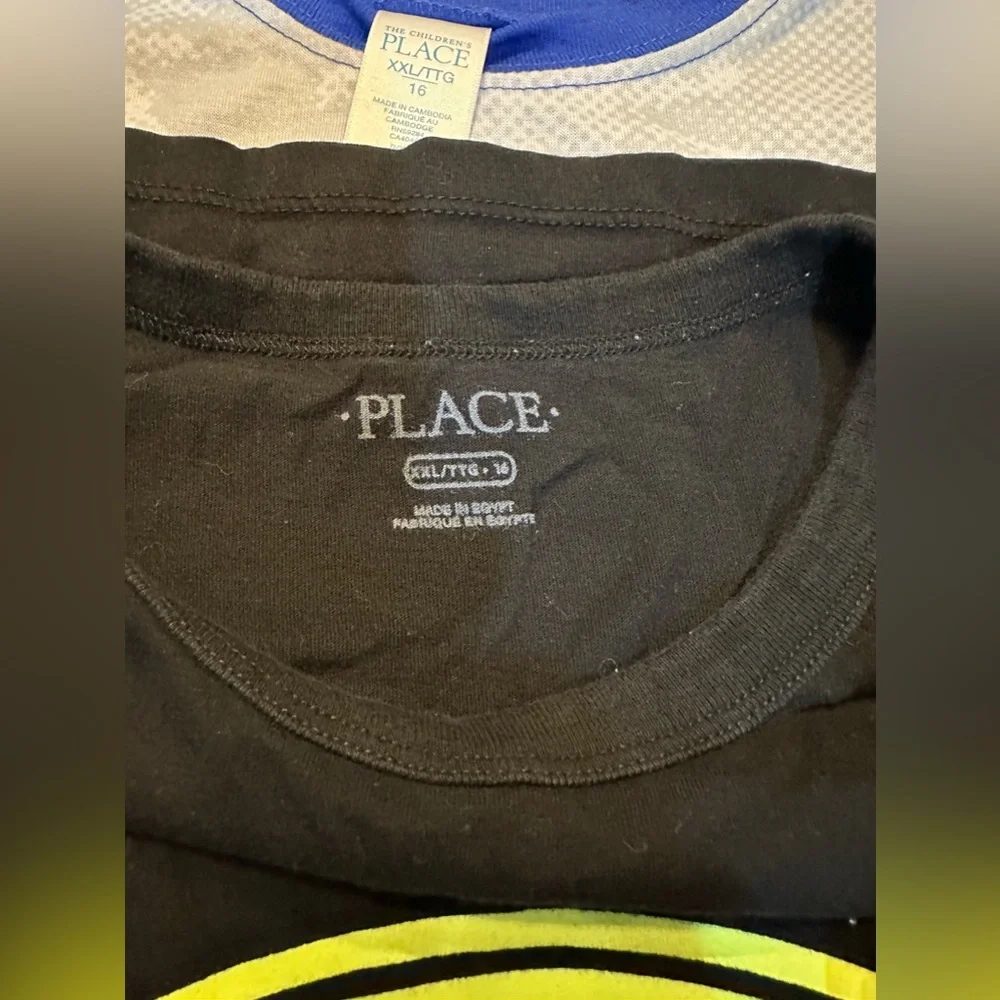 Kids size XXL 16‎ brand The Children’s Place summer shirts bundle of 3